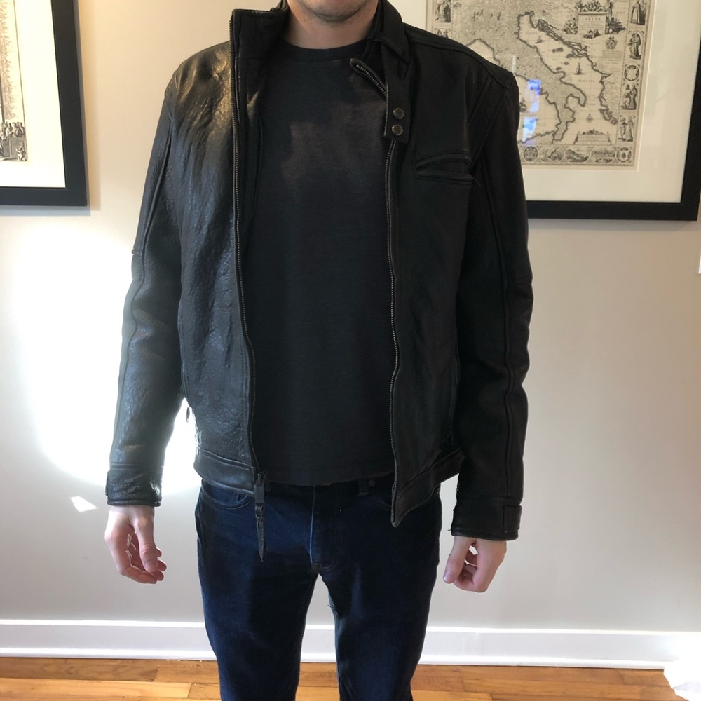 Marc New York Black Leather Jacket